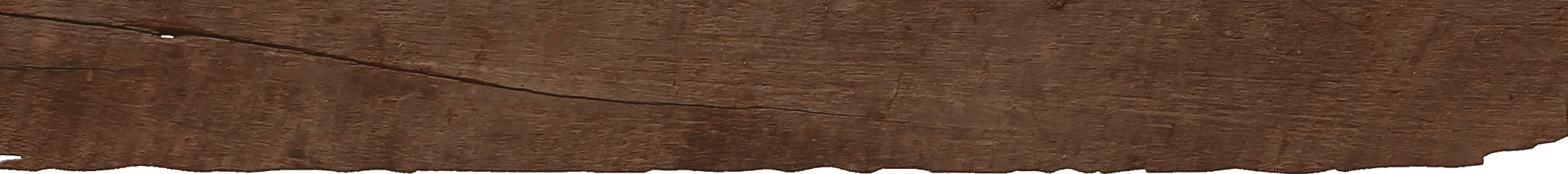 Rough edge log board used as a divider